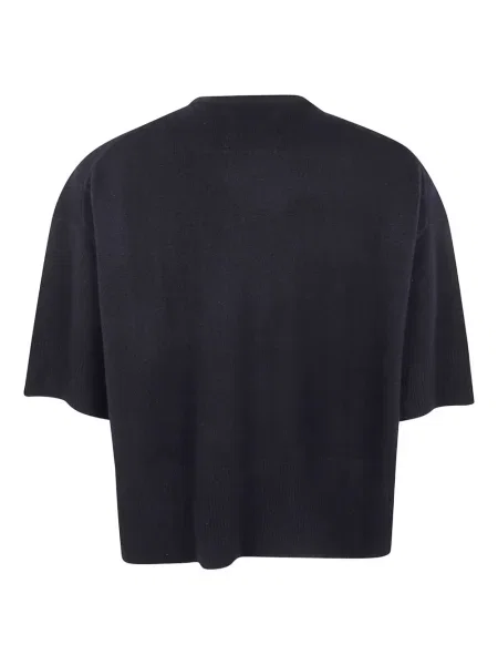 Tricou Extreme Cashmere din cașmir scurt negru
