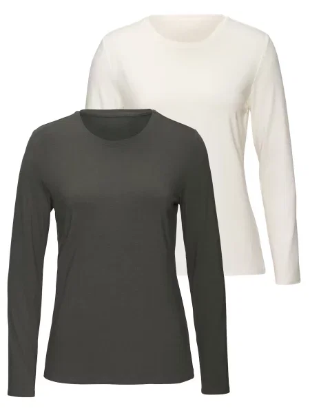 LASCANA Tričko režná šedá