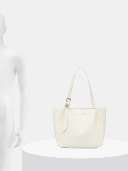 Műbőr shopper táska Ermanno Firenze bézs