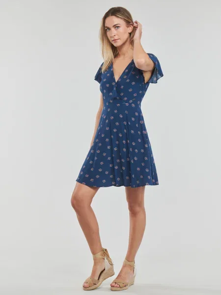 Rochie din denim Pepe Jeans London albastru