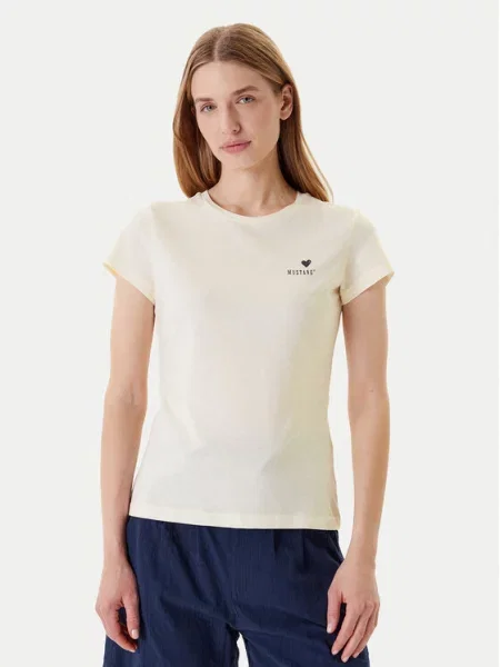 Mustang T-Shirt Loa Écru