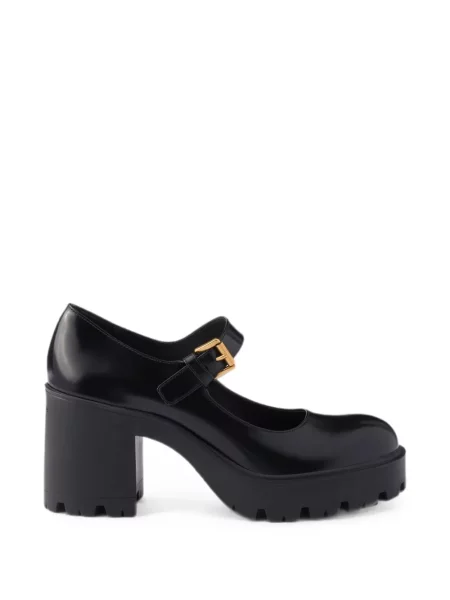 Pantofi cu toc Prada din piele negru