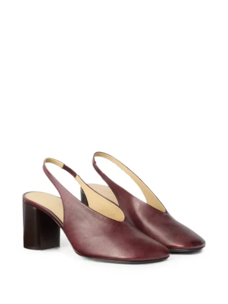 Pantofi cu toc Lemaire slingback roșu