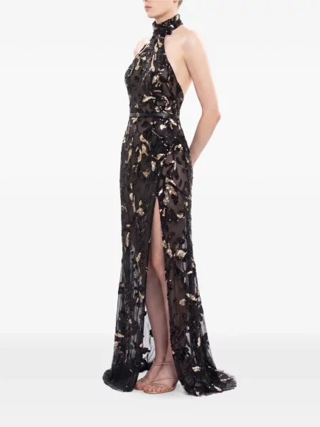 Rochie maxi Saiid Kobeisy din tul negru