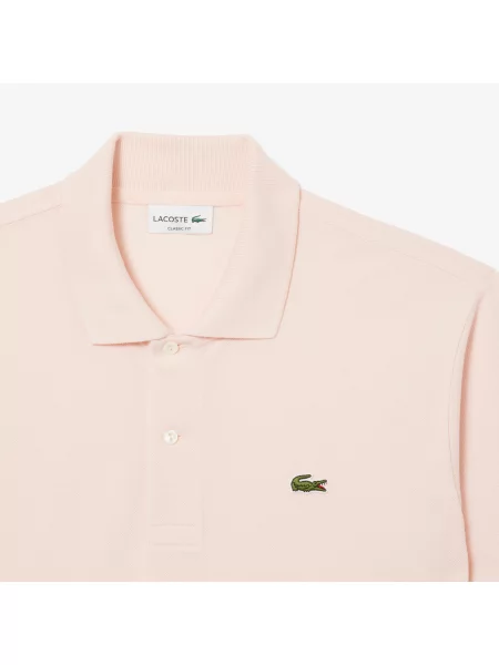 Lacoste Koszulka Polo Classic Fit Original Piqué różowa