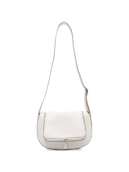 Body Anya Hindmarch din piele alb
