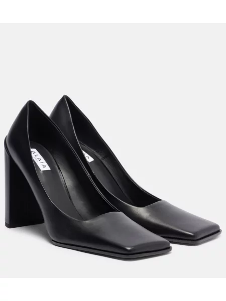 Pantofi cu toc Alaïa din piele negru