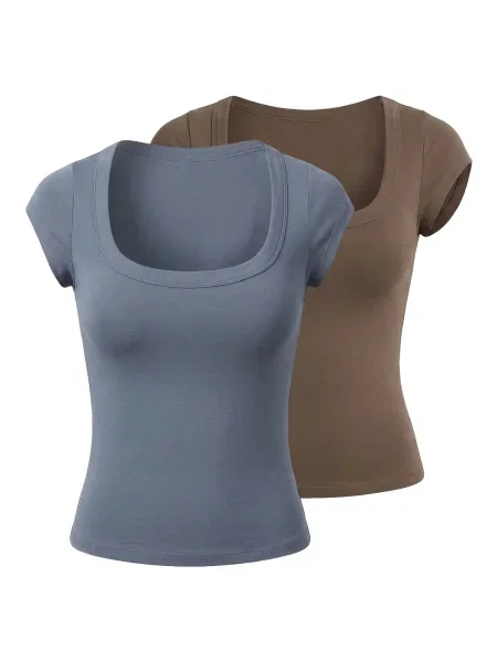 Studioselect Tricou Ines maro gri