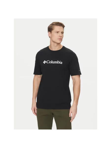 Columbia T-Shirt CSC Basic Logo Regular Fit μαύρο
