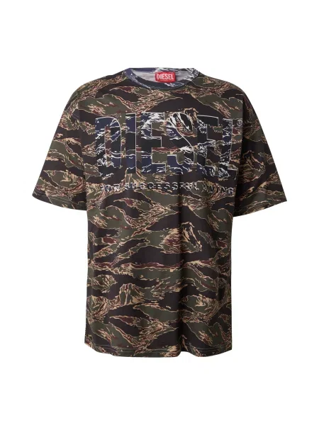 Diesel tricou din cu model verde