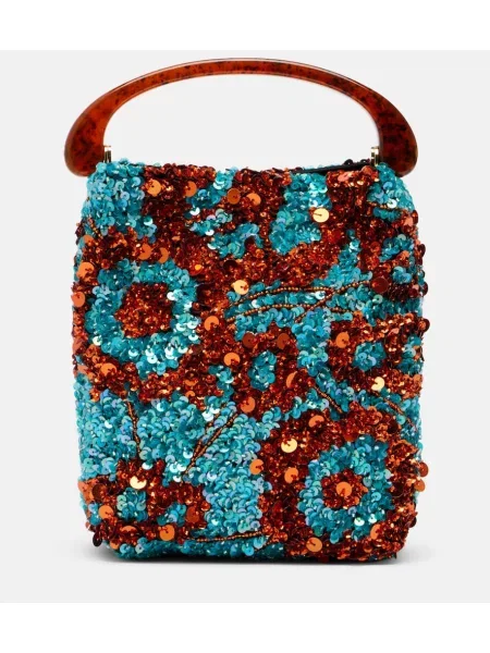 Geantă Dries Van Noten din satin mini