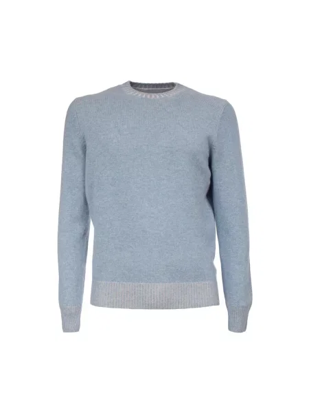 Sweter Gran Sasso ze sznurkiem niebieski