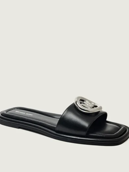 Michael Kors De piele șlapi MILAN negru