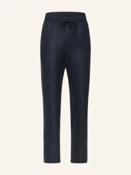 Harris Wharf London Oblekové Kalhoty S Extra Úzkým Střihem Z Jersey navy blue modré