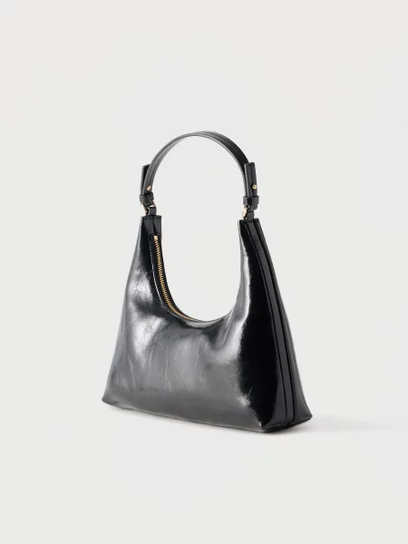 Geantă Calvin Klein Foil Logo Glossy negru