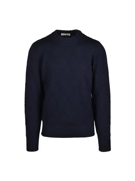 Sweter Filippo De Laurentiis wełniany niebieski