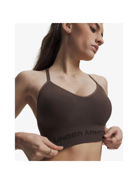 Biustonosz sportowy Under Armour Vanish Seamless Low XS brązowy