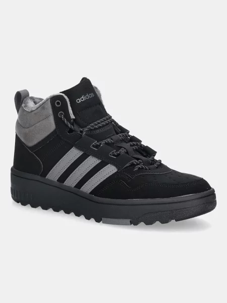 Sneakers adidas Hoops Mid negru