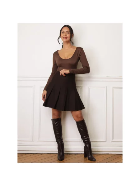 Suknja La Modeuse smeđa