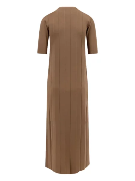 Rochie maxi Max Mara tricotate de costum maro