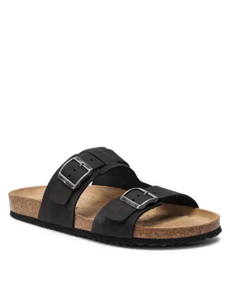 Natikači Geox U Sandal Ghita B Black črna