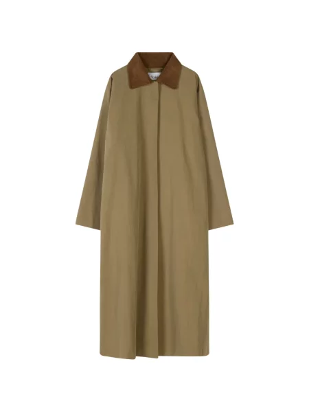 Manšestrový s límcem kabát Stylein