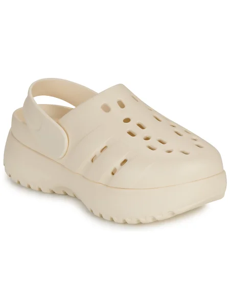 Tenisky Adidas Adilette na platforme béžová