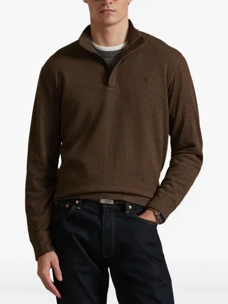 Șapcă Polo Ralph Lauren cu două rânduri de nasturi de in în carouri albastru