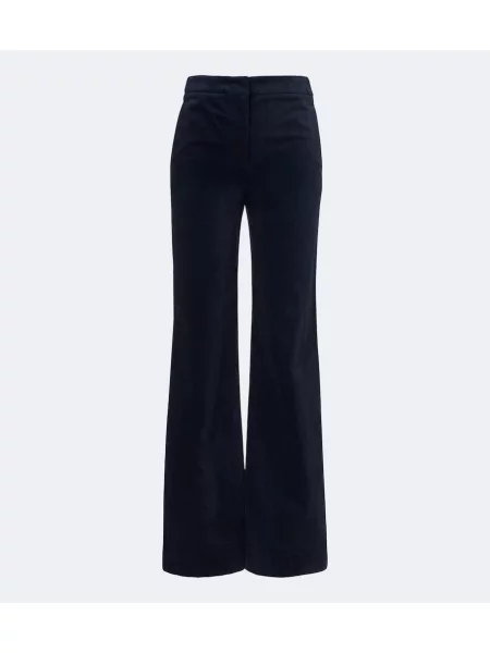 Pantaloni Veronica Beard de catifea cord albastru