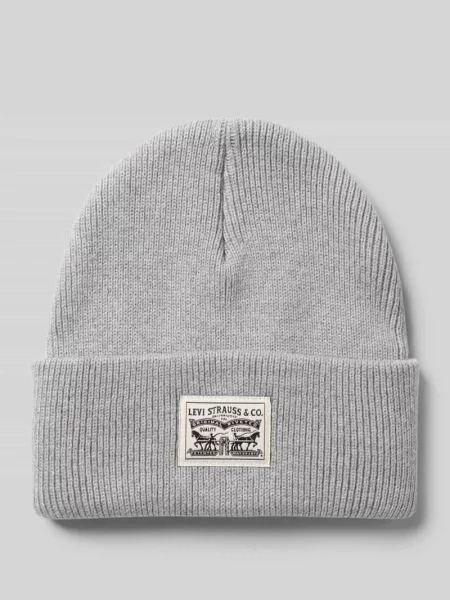 Czapka z naszywką z logo model ‘Beanie’ Levi's szara
