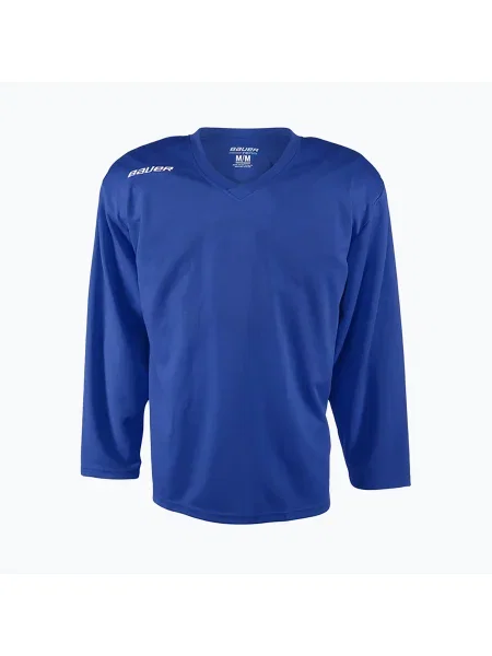 Детска блуза с дълъг ръкав за хокей Bauer Flex Practice Jersey Jr blue синьо