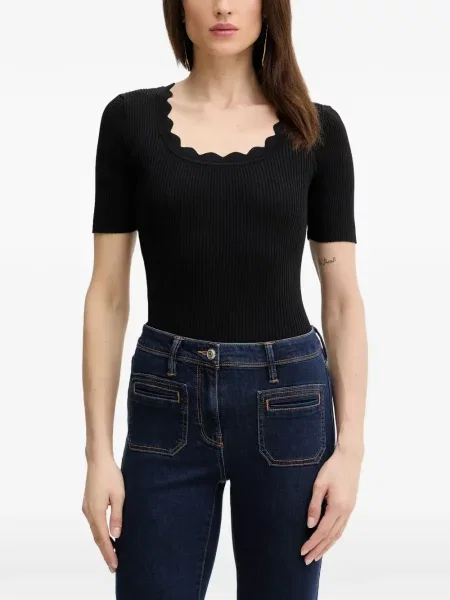 Tricou Silvian Heach tricotate negru