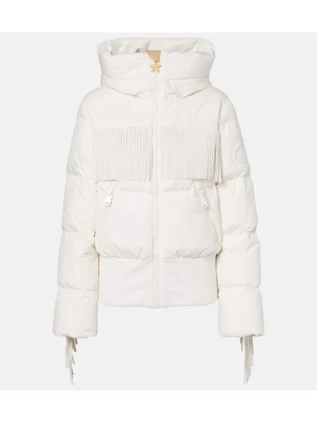 Jeździć na nartach kurtka narciarska Goldbergh z frędzli biała