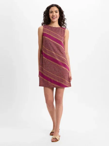 Marie Lund sukienka na co dzień Kobiety lila wzorzysty 34