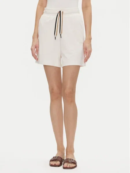 BOSS Pantaloni scurți pijama Cp Stripe_Shorts Écru