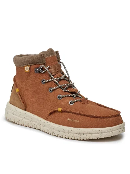 Шкіряні чоботи Hey Dude коричневі