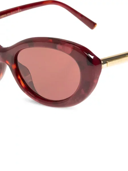 Овални слънчеви очила Dolce & Gabbana Eyewear червено