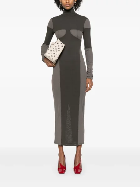 Rochie maxi Nanushka de costum verde