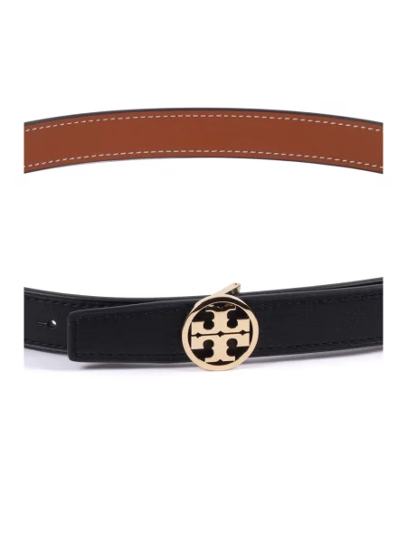 Pasek Tory Burch dwustronny czarny