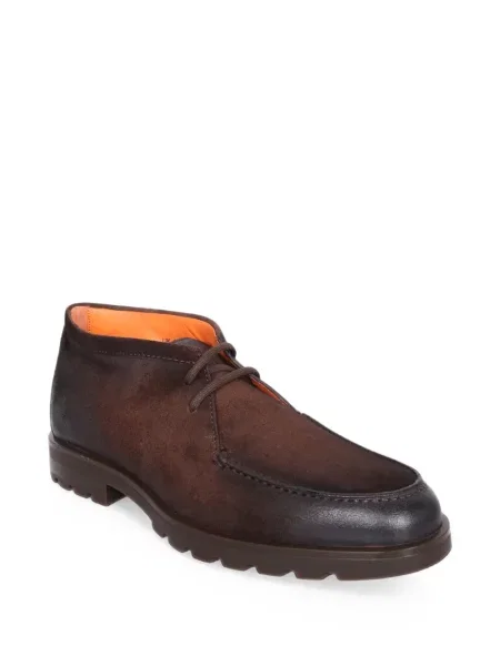 Ghete desert Santoni din piele de căprioară maro