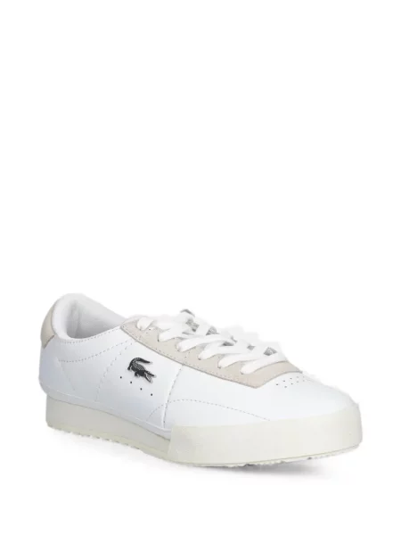 Szarvasbőr sneaker Lacoste autogrammal fehér