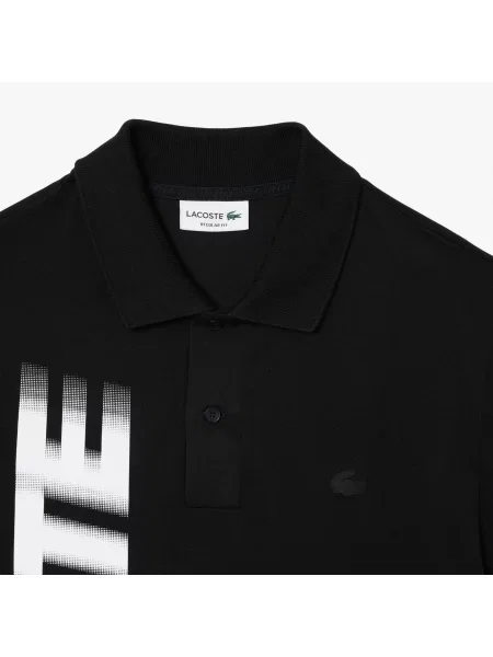 Поло Lacoste черное