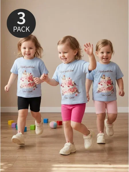 Sinsay cyklistické kraťasy 3 pack begóniová
