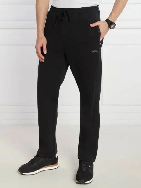 BOSS GREEN Pantaloni de trening Hadim 1 | Straight fit negru
