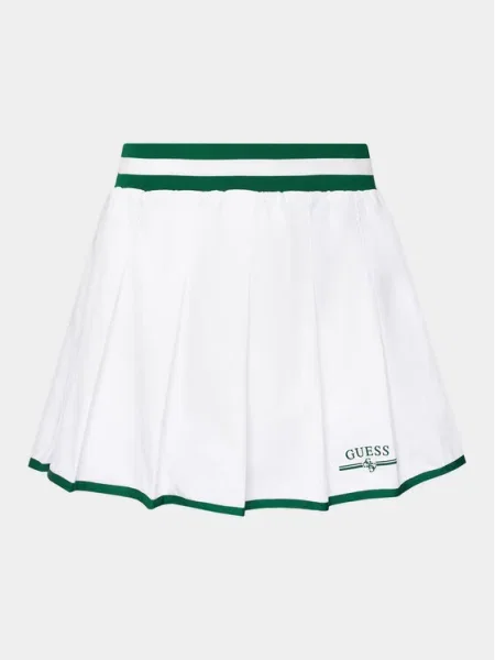 Къс мини пола Guess бяло