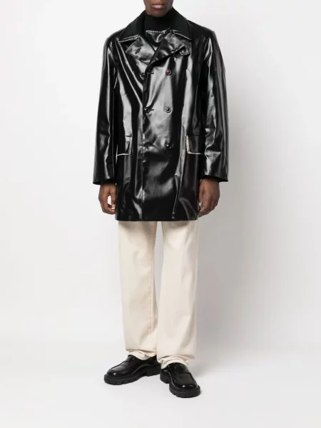 Paltas Maison Margiela dvieiliai juoda