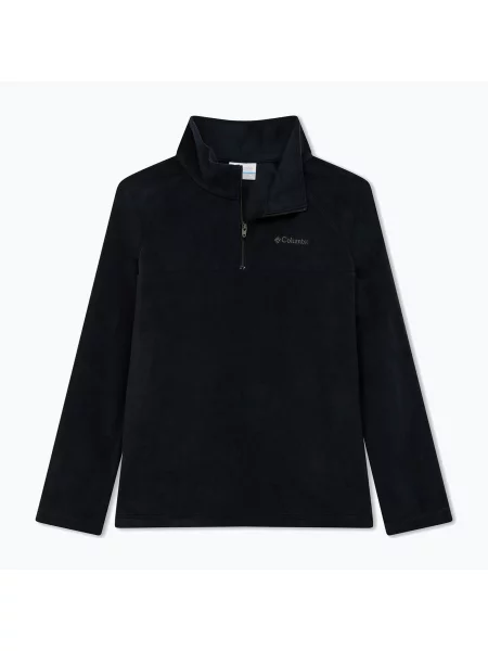 Gyerek polár pulóver Columbia Glacial Half Zip Black. Méret: S fekete