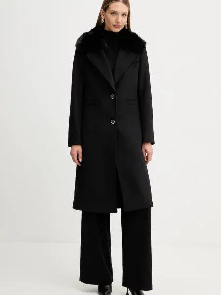 Kaput s dodatkom vune Guess KAROLE crna