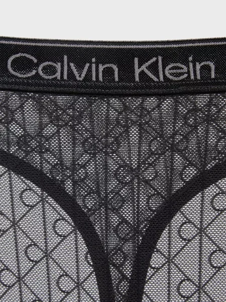 Трусы Calvin Klein с принтом черные
