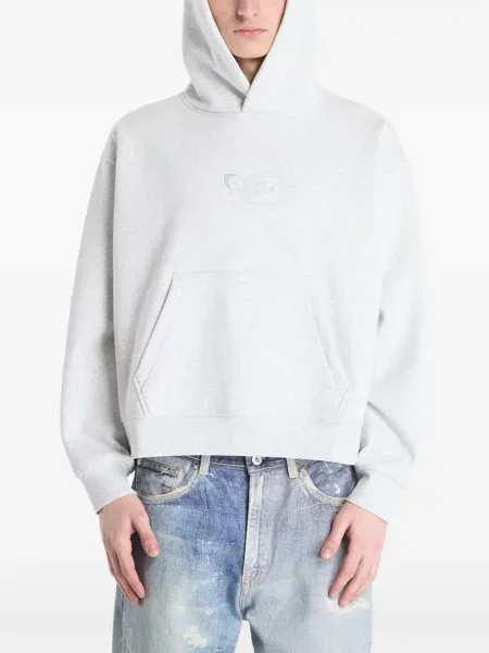 Hanorac cu glugă Vans cu broderie gri